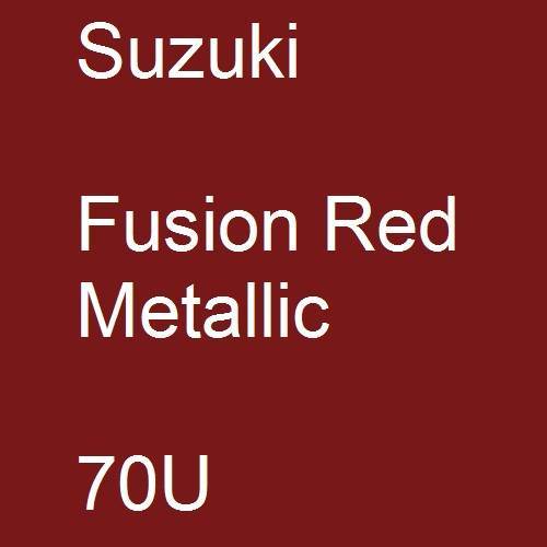 Suzuki, Fusion Red Metallic, 70U.